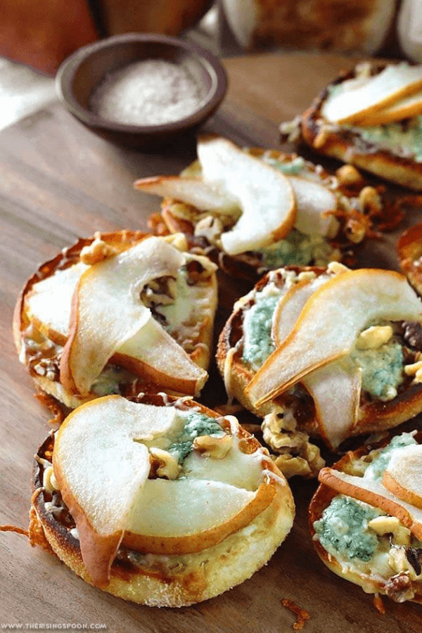 Pear gorgonzola appetizers