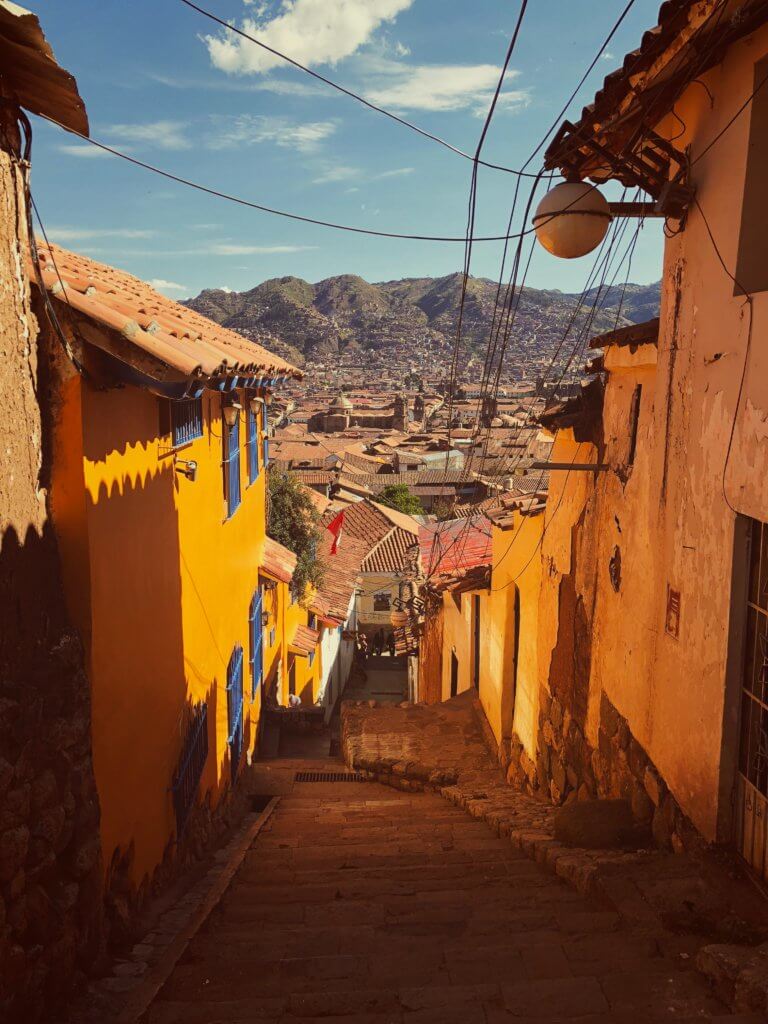 A city view in Peru.