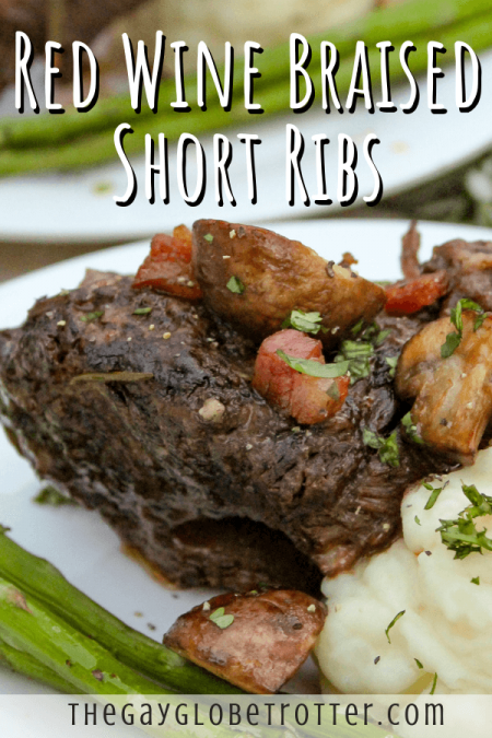 Red wine braised beef short ribs.